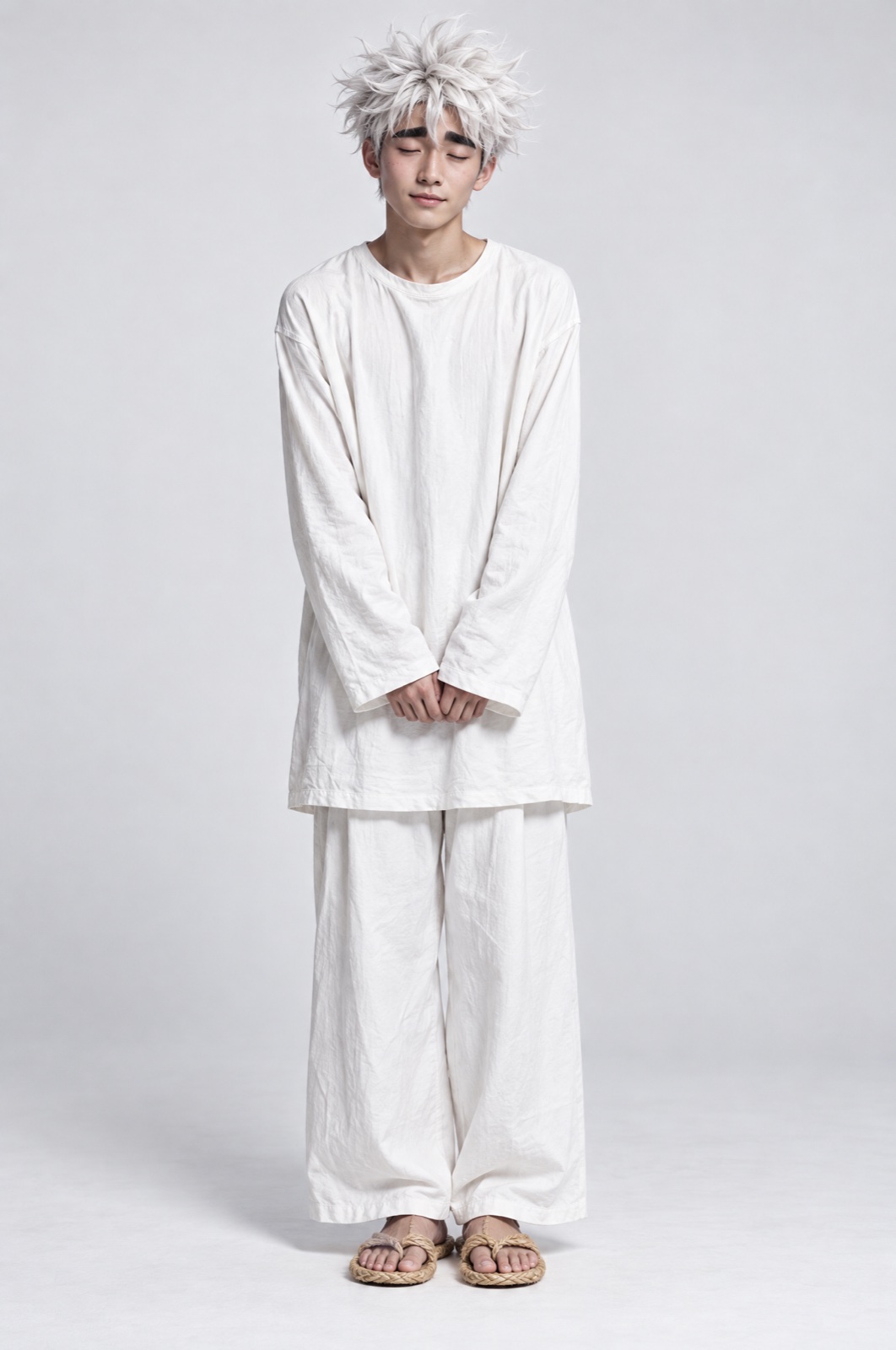 服・眉を補正した全身画像